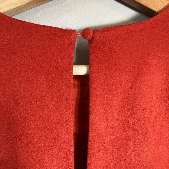 Tularosa Abbot Suede Mini Shift Dress Women's Small Clay Boho Festival Revolve - Picture 13 of 16